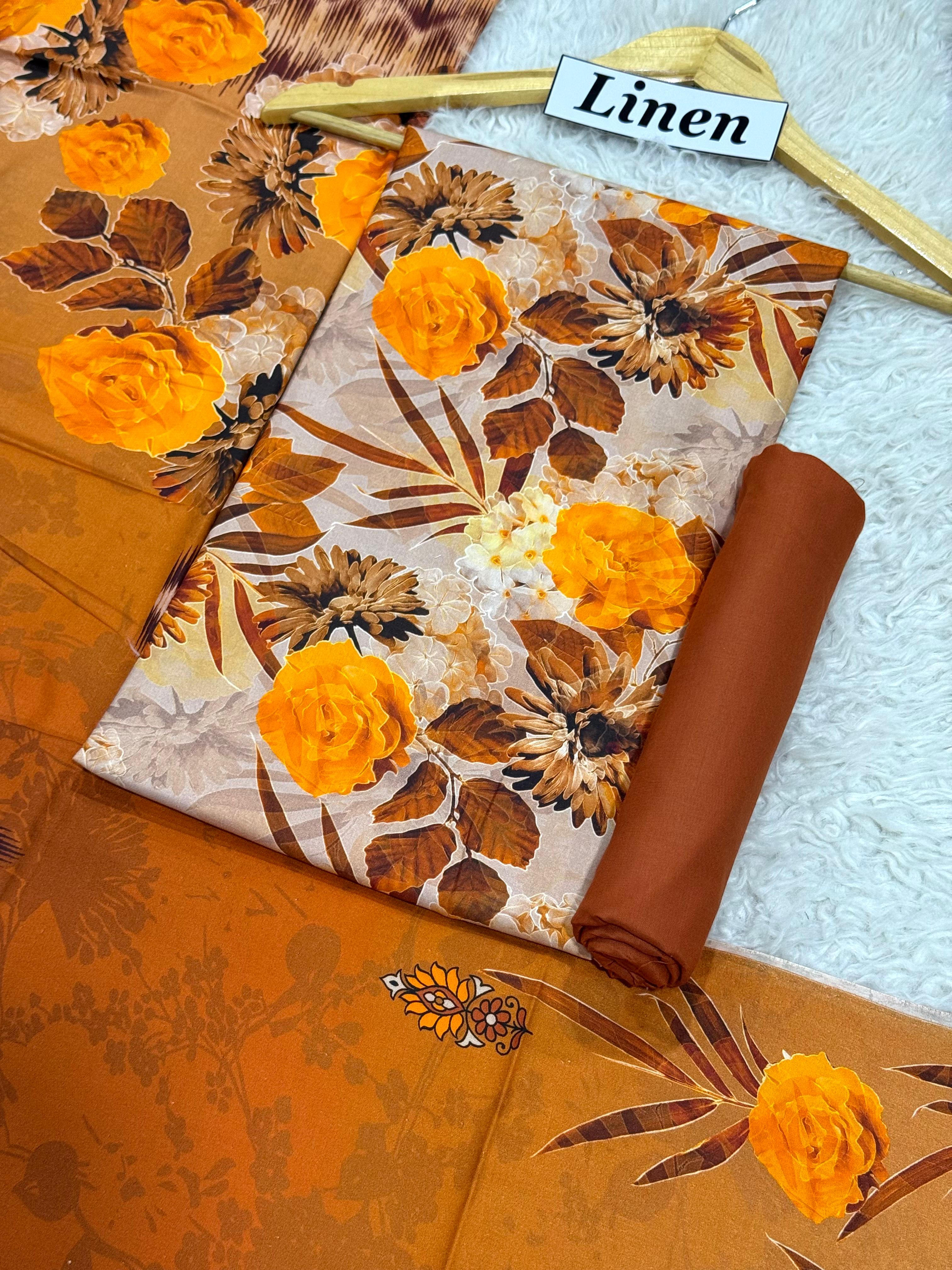 WINTER SILK DIGITAL PRINTED 3-PIECE - SD#01